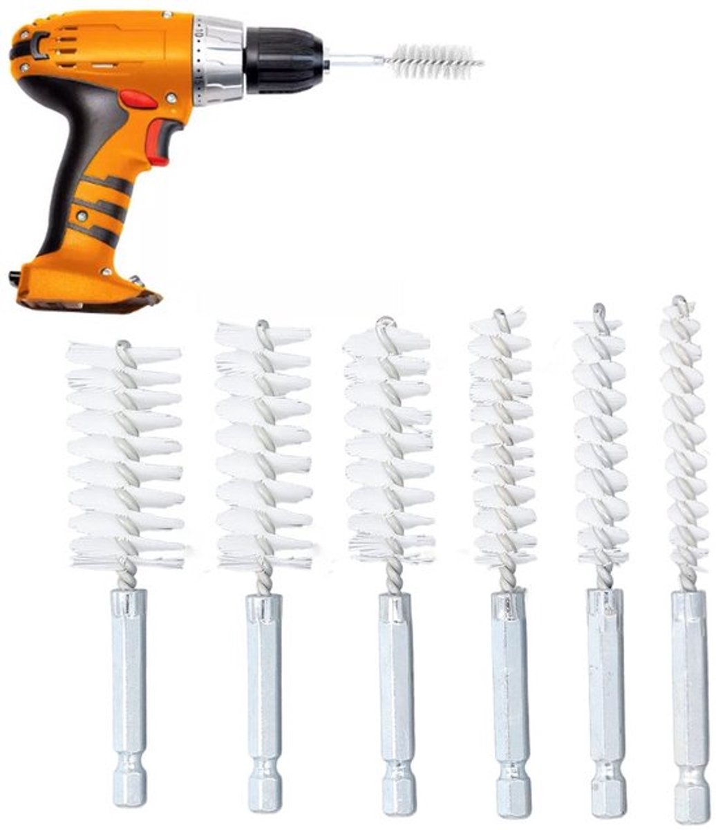 Vt Goods - Draadborstels - Cilinderborstels set - 6 stuks - Roestvrij