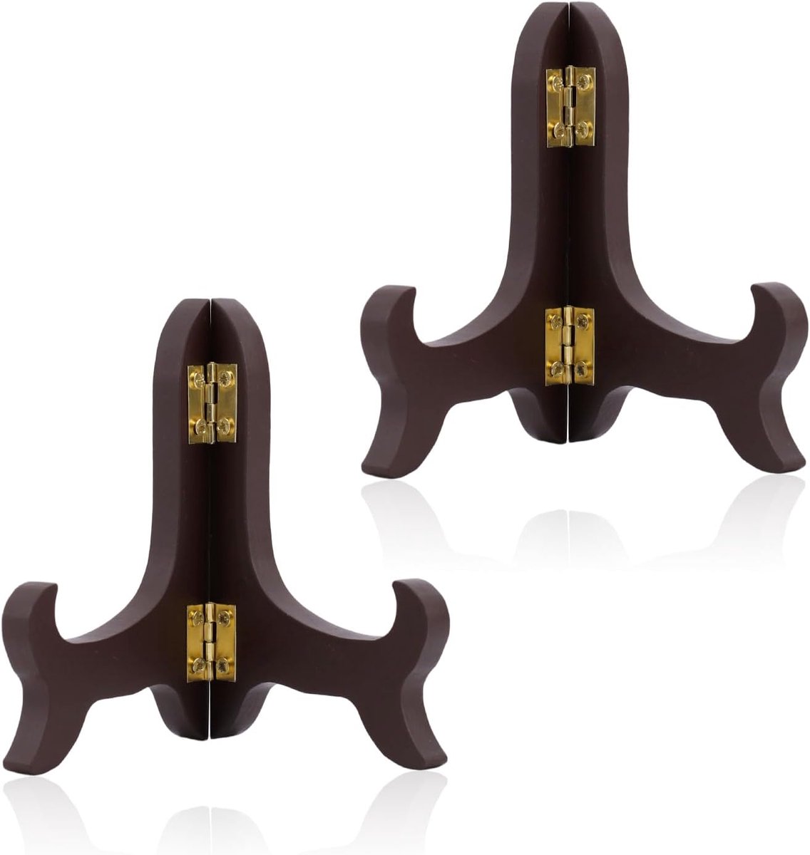 2 Stuks Houten Presentatiestandaards, 10cm Opvouwbaar Ezeltje Bordhouders Decoratieve Fotolijst Presentatiestandaard voor Boeken Borden Foto's Certificaten Huis & Kantoordecoratie