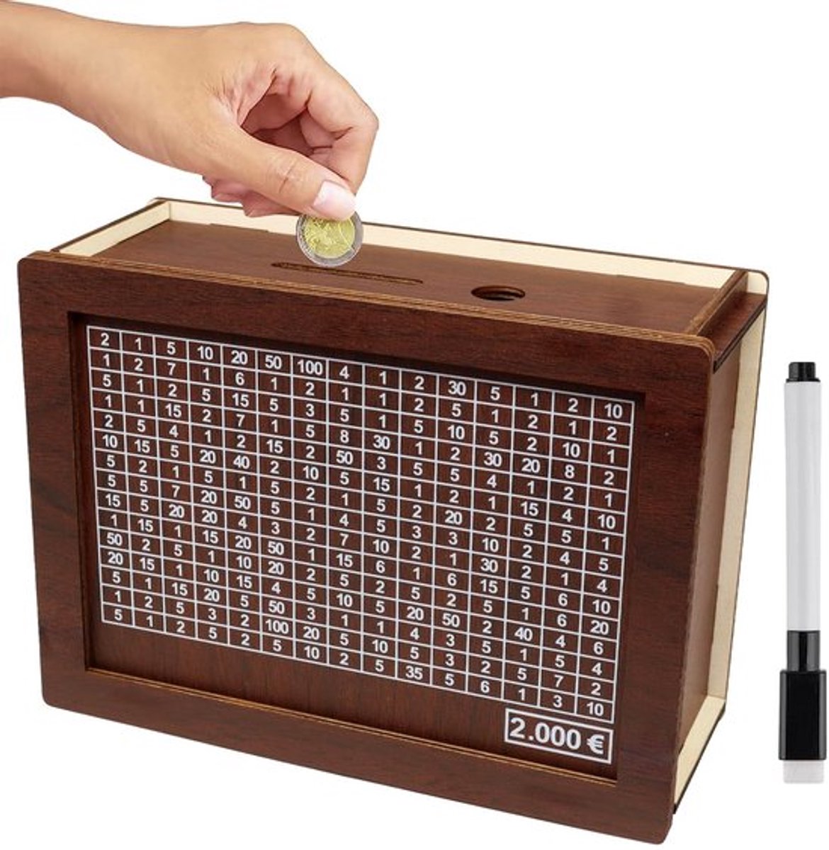 SPHProducts - Houten Spaarpot - Spaarvarken - Retro Spaarpot