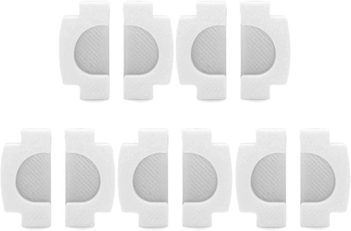 Kantellagerkap set - Raamsluiting reserveonderdeel - Raam reparatie - Eenvoudige montage - 5 paar - Wit