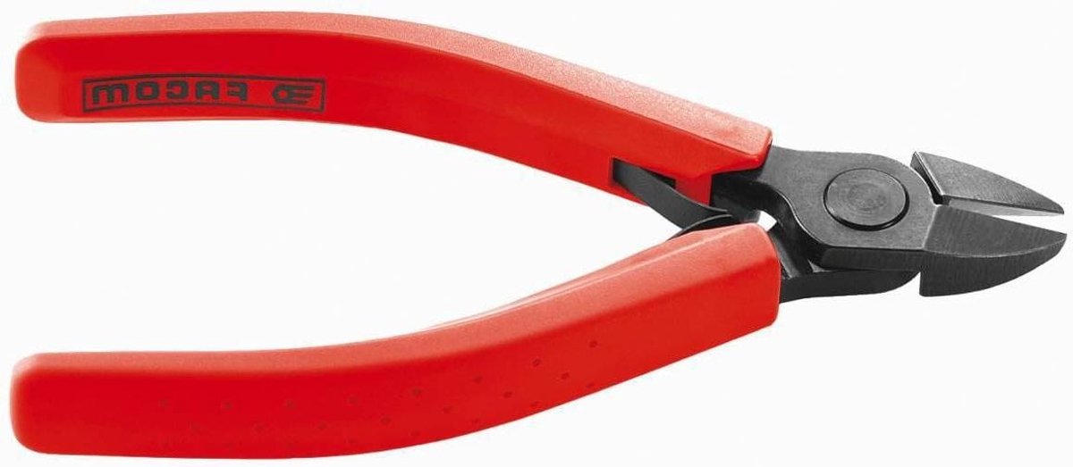 Elektronische Tang - Kniptang - Precisie Werk - Axiale Snede - 120 mm - Rood