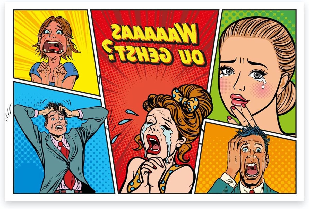 Vouwkaart Afscheid - Grappige Groet - Collega Bedanken - Hoogwaardig Offsetdruk - 18 x 12 cm - Wit