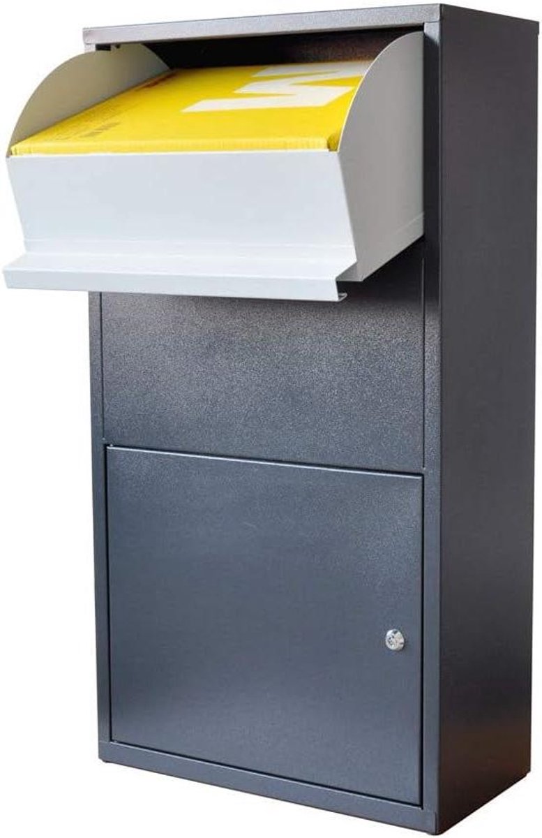 Pakketbrievenbus XXL - Pakketdoos brievenbus - Veilige postontvangst - Contactloze levering - 82 x 44 x 22 cm - Gevernist