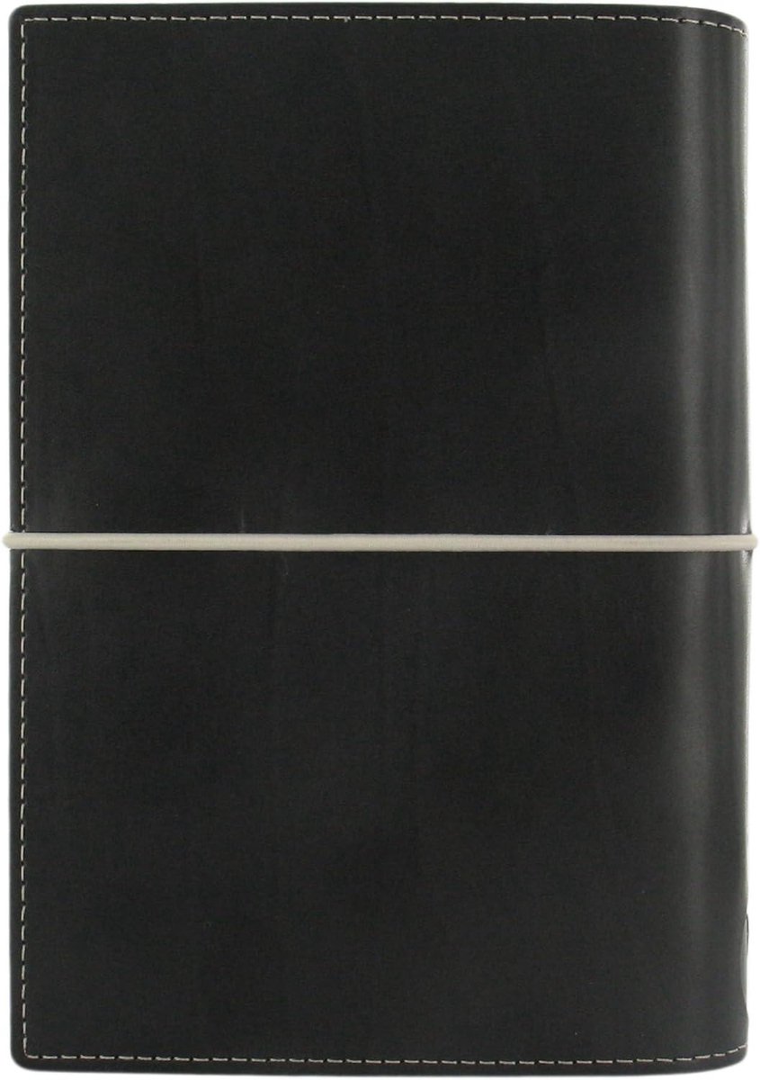 Personal Organizer - Agenda Planningboek - Dagelijkse Planning - Leren Look Cover - 95 x 171 mm - Zwart