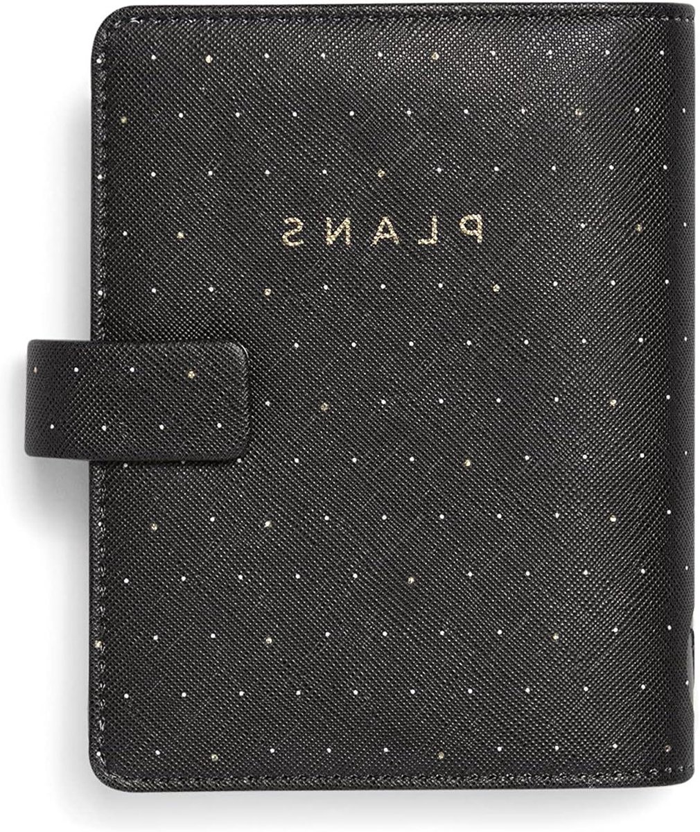 Pocket Organizer - Agenda Planner - Dagelijkse Planning - Gladde Hoes - 81 x 120 mm - Zwart