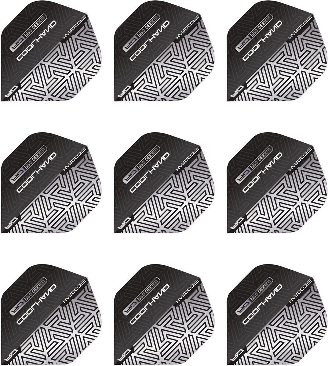 Dart Vluchten - Dart Flights - Darten - Extra dikke kwaliteit - 9 stuks - Grijs en Wit