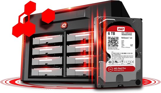 Interne Harde Schijf - NAS Schijf HDD - Opslag Uitbreiden - Geoptimaliseerd voor NAS - 6 TB - Rood van Interne Harde Schijf — afbeelding 5