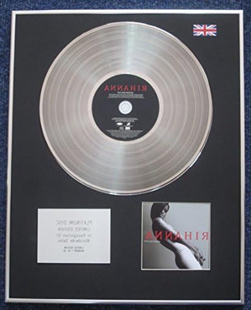 Platinum LP Disc - Muziek Memorabilia - Decoratie Muur - Limited Edition - 406 x 508 mm - Zwart