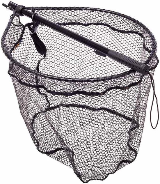 Visnet - Schepnet Opvouwbaar - Roofvis Vangen - Met Lock Systeem - 72 cm - Zwart — afbeelding 4