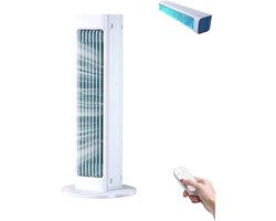 Torenventilator met Afstandsbediening - Stille Links-rechts zwaaiende Staande Ventilator - Slanke Verticale Vloerventilator met Wandmontage Accessoire voor Slaapkamer Woonkamer Kantoor Zomer Luchtcirculatie