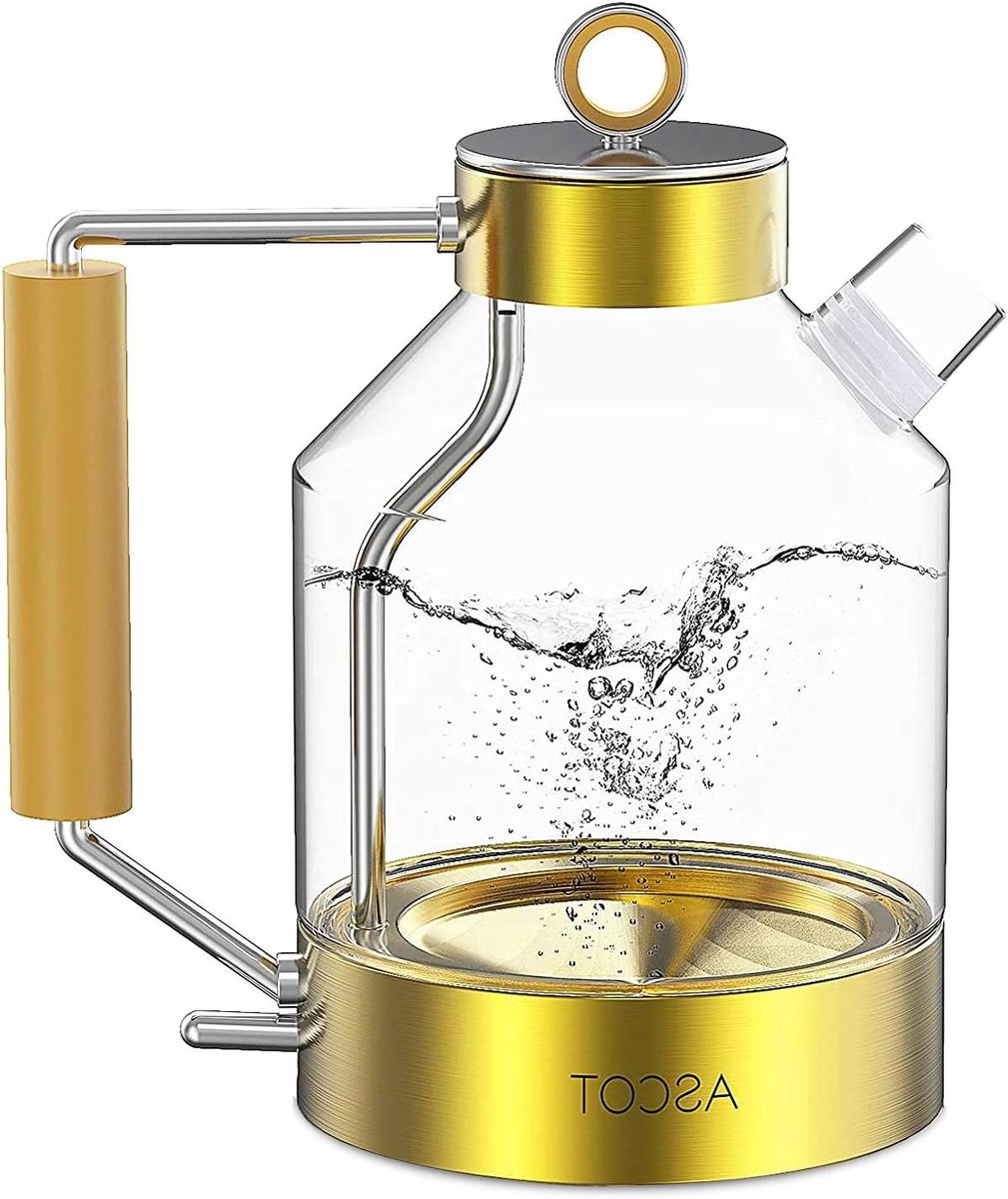 Elektrische Waterkoker - Snel Koken - Drankjes Maken - BPA-Vrij Materiaal - 1.6 Liter - Goud