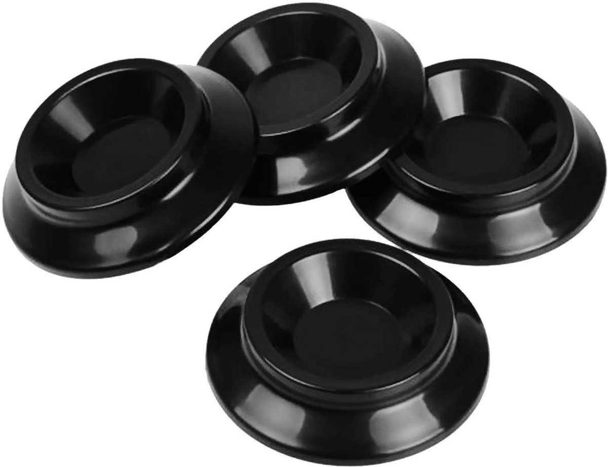 Piano Caster Cups - Vloerbeschermers Piano - Vloeren Beschermen - Anti-Slip Anti-Ruis - 4 Stuks - Zwart