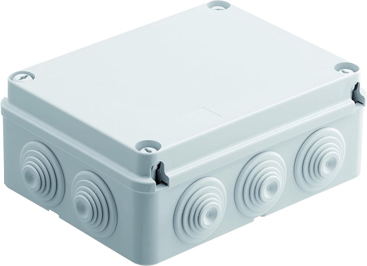 Verdeelbox - Stroomkast - Elektrische Installatie - Hoge Beschermingsgraad - 150x110x70 mm - Grijs