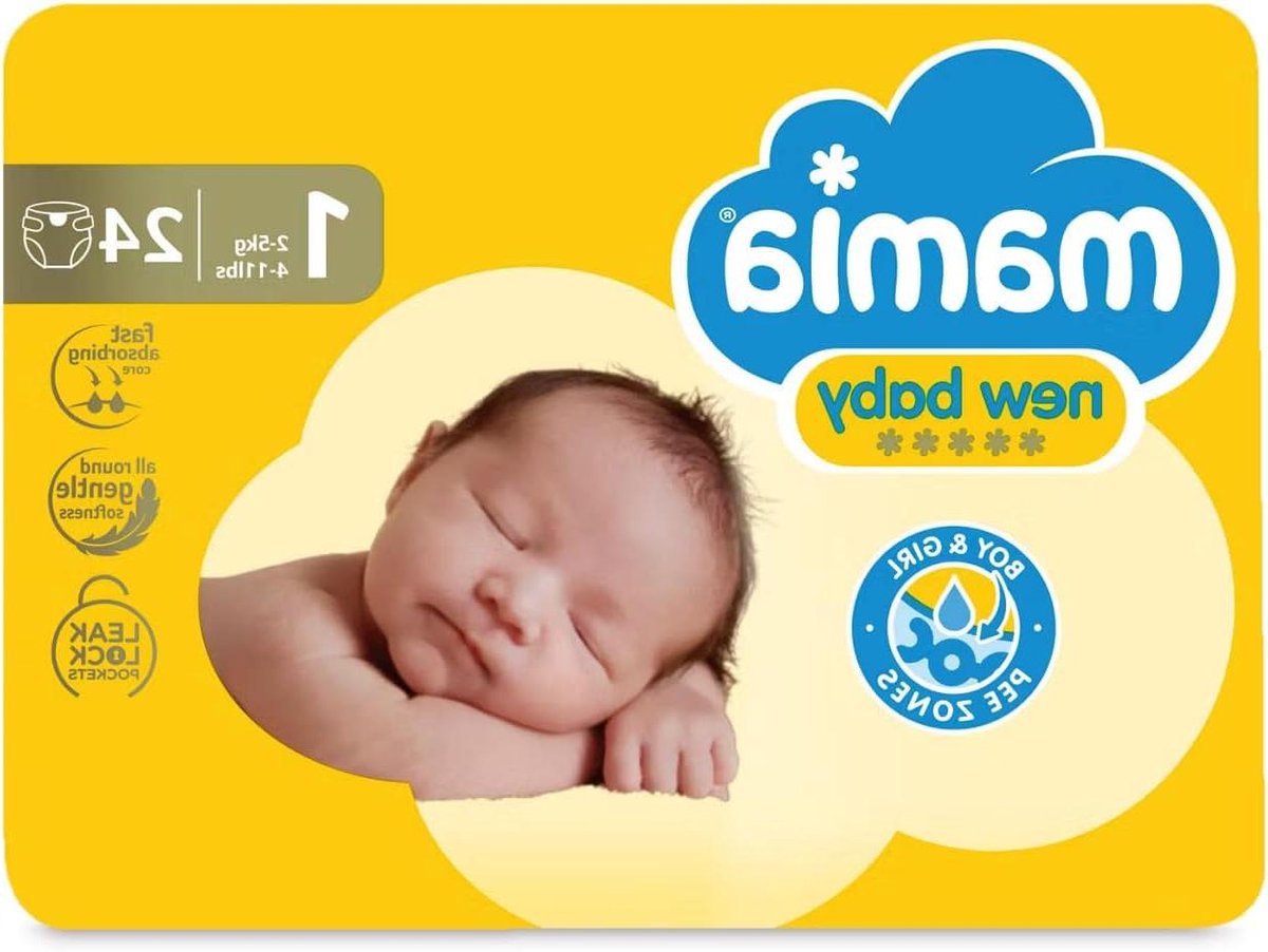 Newborn Luiers - Baby Pampers - Baby Verzorging - Ultra Dry Air Systeem - Maat 1 24 Stuks - Wit