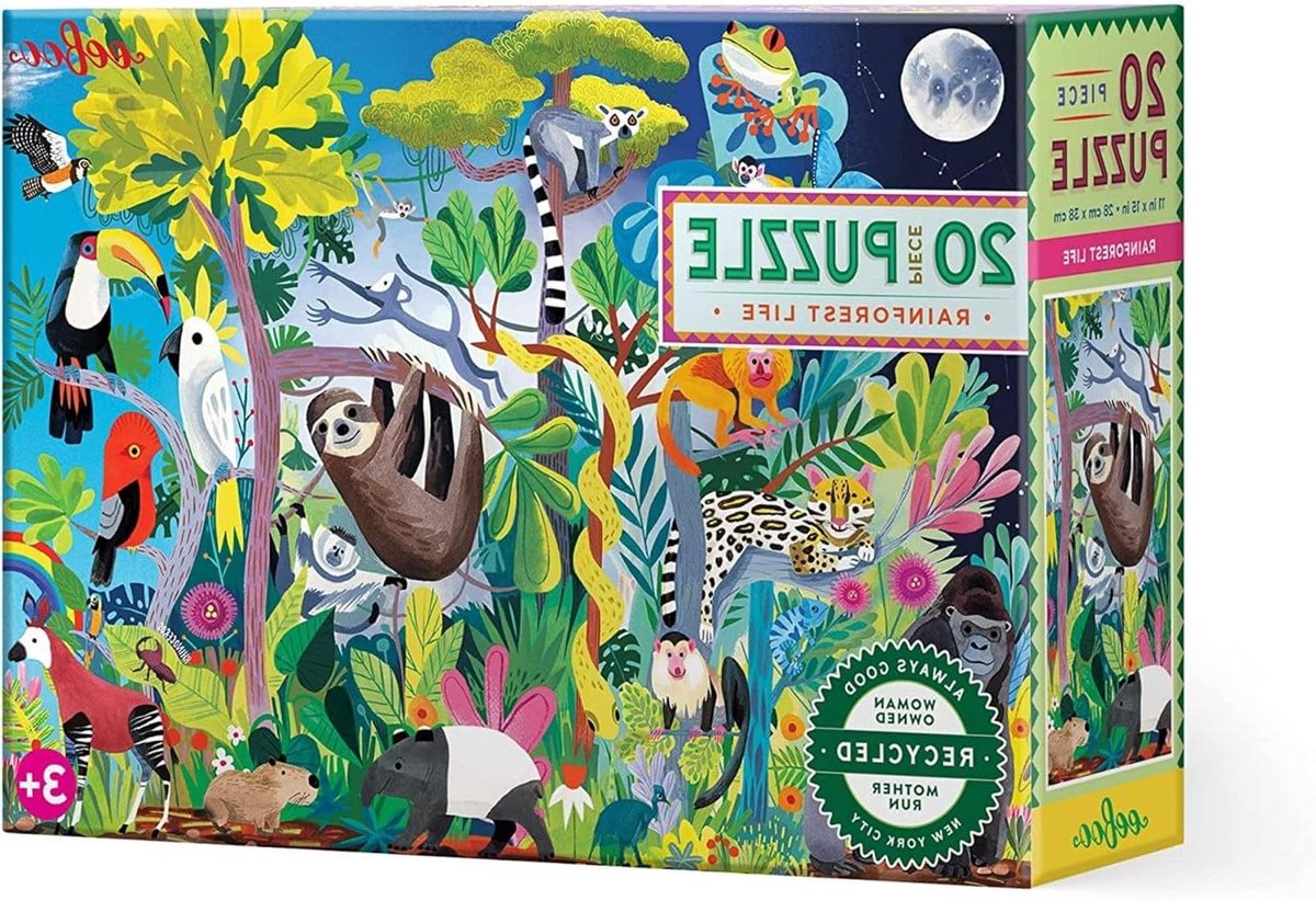 Kinderpuzzel - Bos Puzzel - Creatief Spelen - 20 Stukjes - 38 x 28 cm - Multicolor
