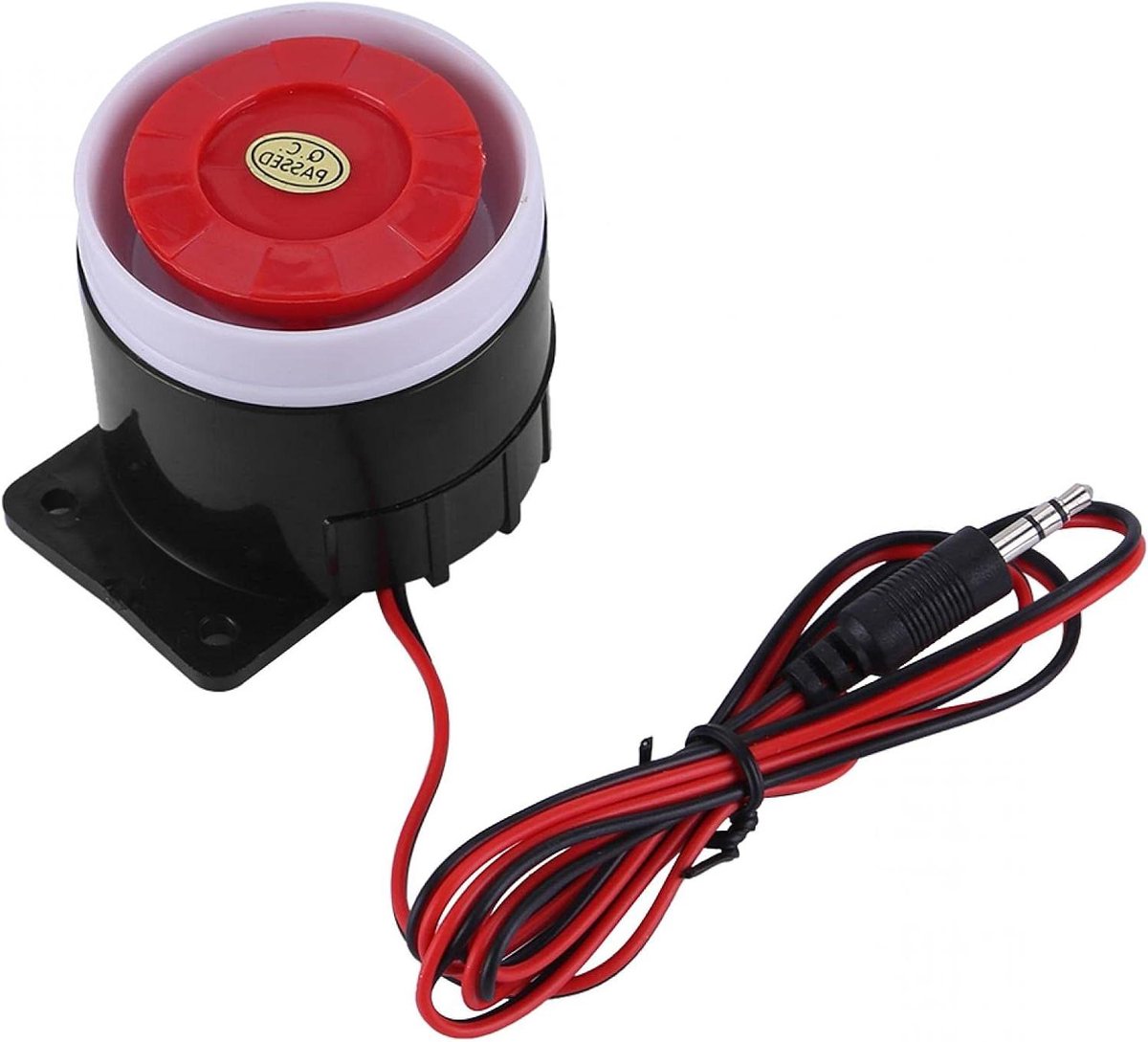 Alarm Hoorn - Sirene Waarschuwing - Beveiliging Huis - 110dB Geluidsvolume - 5 cm Diameter - Rood