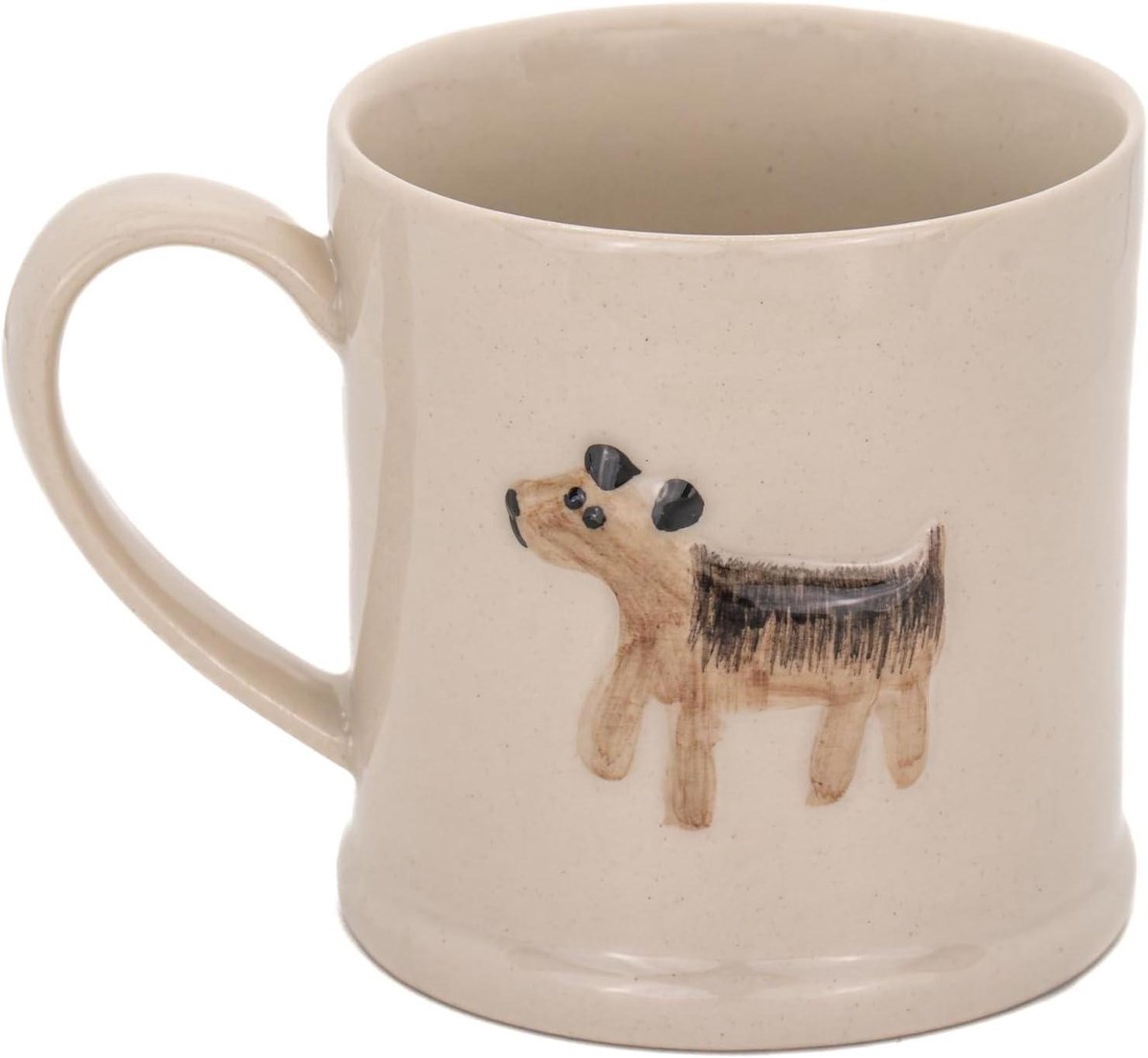 Honden Mok - Thee Kop - Koffie Drinken - Gedecoreerd Design - 12 x 12 x 7.5 cm - Wit