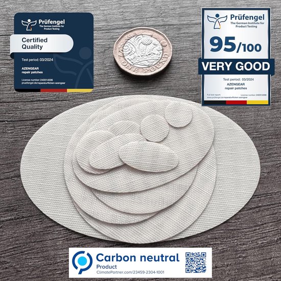 Waterdichte Reparatiestickers voor Kleding en Tenten - Scheurvast Nylon & Polyester Patches (11 stuks) van Merkloos — afbeelding 4