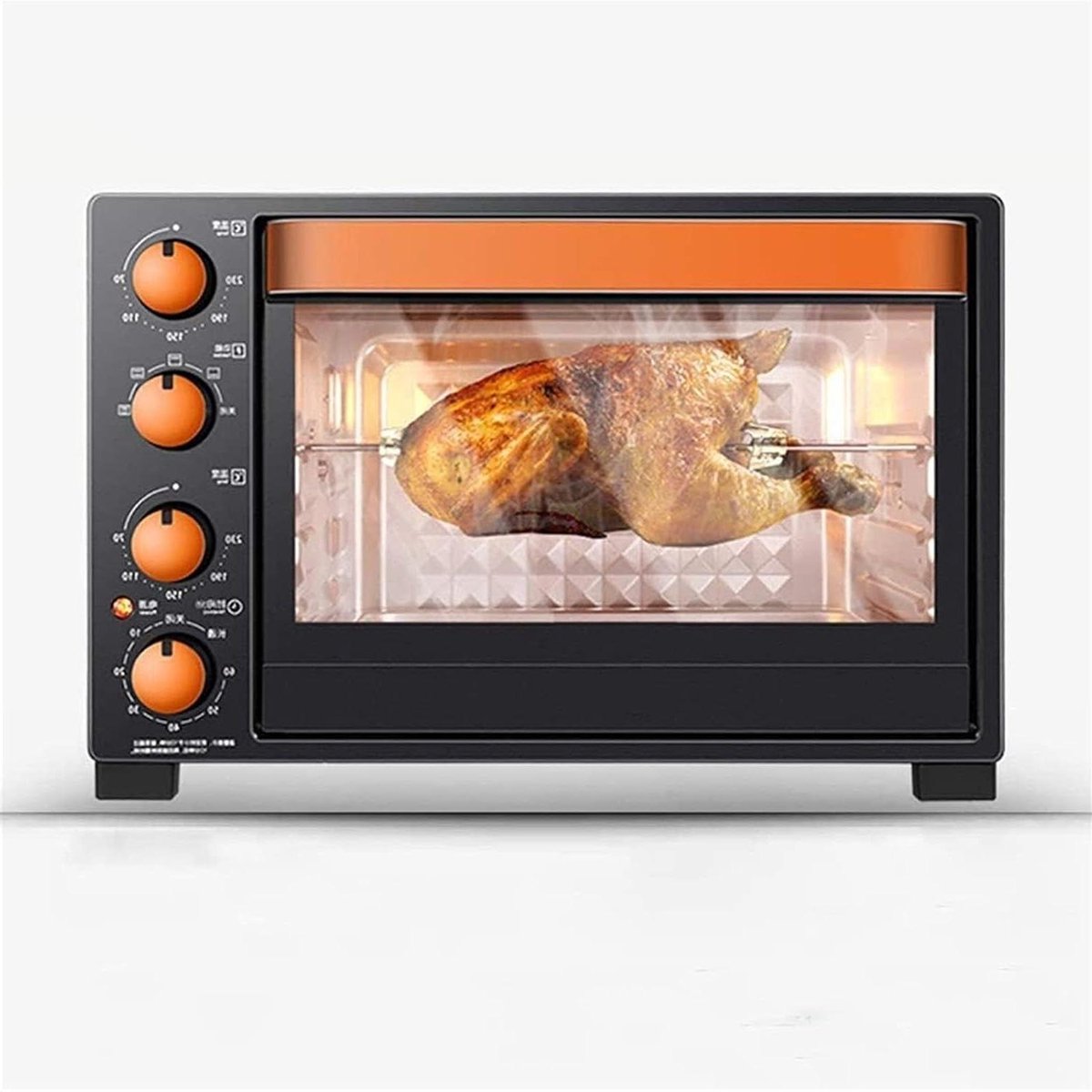 Elektrische Oven - Bakoven Multifunctioneel - Thuis Bakken en Braden - Dubbele Temperatuurregeling - 32 Liter Capaciteit - Zwart