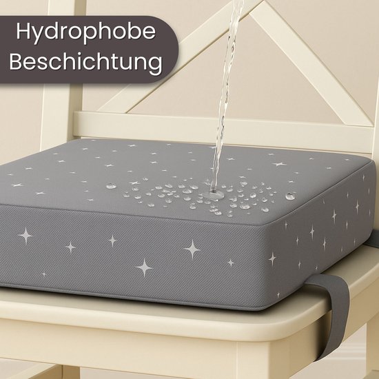 Kinderstoel verhoger kussen Stoelverhoger voor kinderen - 32x32x8 cm cm Schuimvulling Afneembare en wasbare hoes Roos Comfortabele zit Ondersteuning aan tafel Galaxy — afbeelding 5