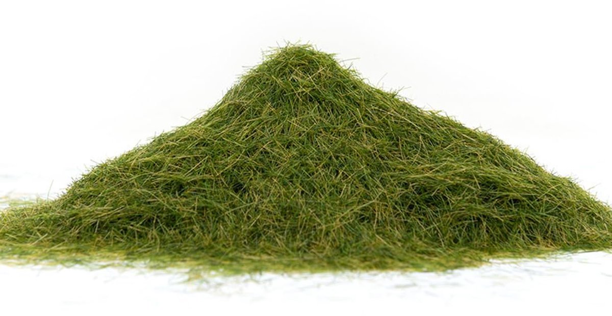Kunstgrasplanten, los gras weiden, modelbaangras, modelbouwgras (wintergroen)