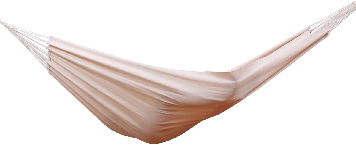 XL Hangmat - Dubbele Hangmat - Ontspannen Buiten - Handgemaakt Brazilië - 390 cm Lengte - Naturel