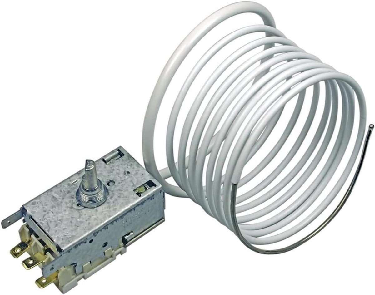Koelkast Thermostaat - Temperatuurregelaar - Koeling Instellen - Capillaire Buis - 210 cm - Zwart