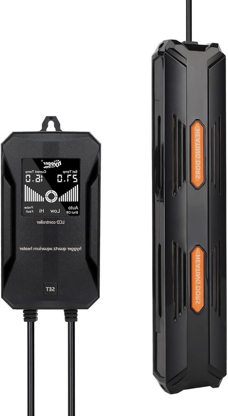 Aquarium Verwarming - Verwarmingsstaaf - Water Temperatuur - Externe Digitale Controller - 500W 250-343L - Zwart