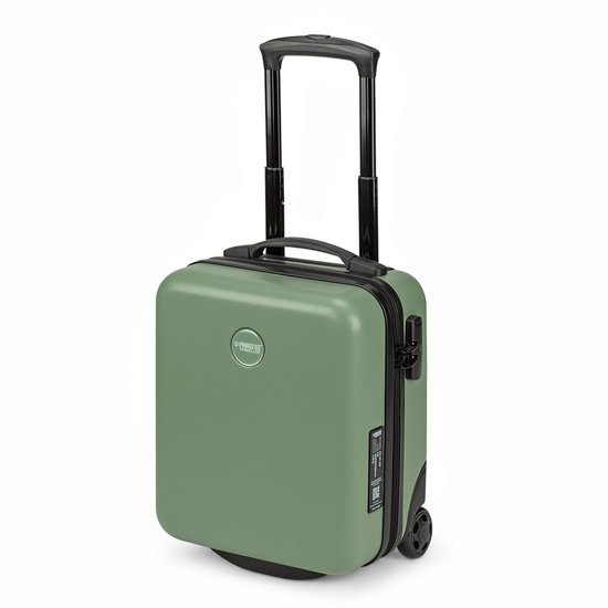 Princess Traveller PT-01 - Underseater - Handbagage koffer - 40x30x20 cm - Geschikt voor oa Transavia, TUI, Vueling & WizzAir - Pure Sage - ABS
