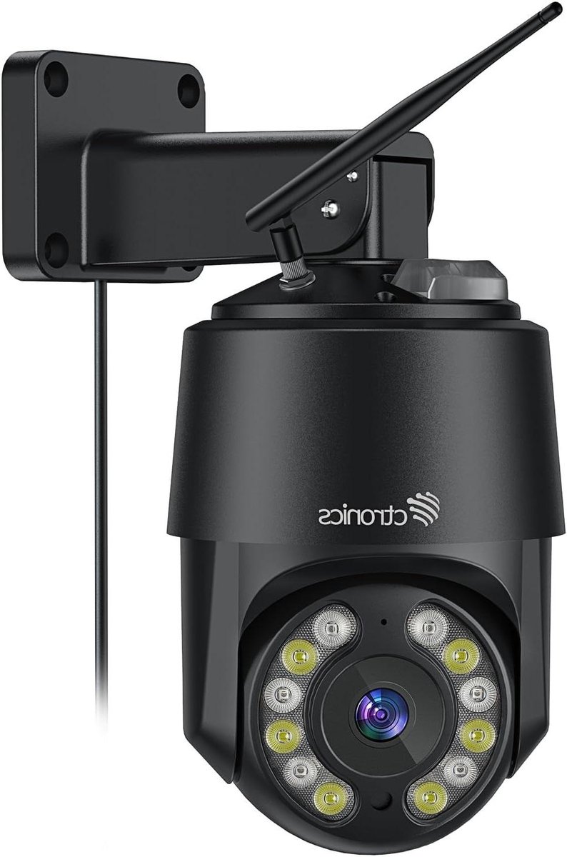 Outdoor Camera - Beveiligingscamera WiFi - Woning Beveiligen - 4K 8MP Resolutie - IP66 Waterdicht - Zwart