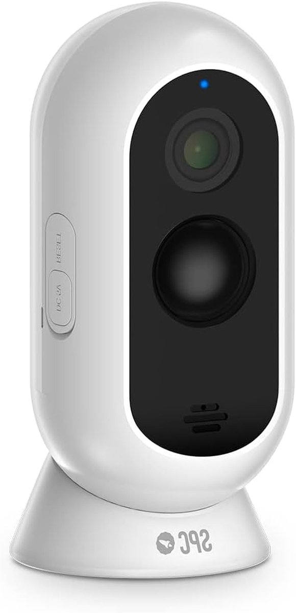 Draadloze Camera - Beveiligingscamera Wifi - Huisbewaking Binnen - Oplaadbare Batterij - Full HD Resolutie - Wit
