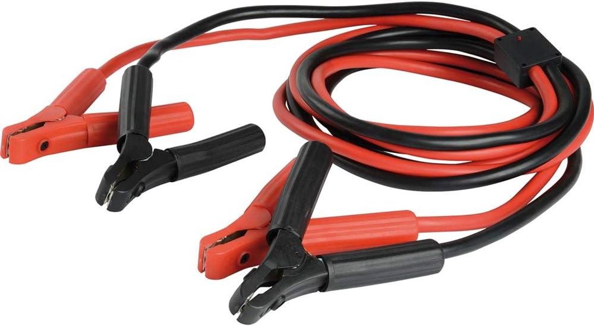 Startkabels - Autostarter kabels - Accu starten - Met overspanningsbeveiliging - 25 mm² 4 meter - Zwart