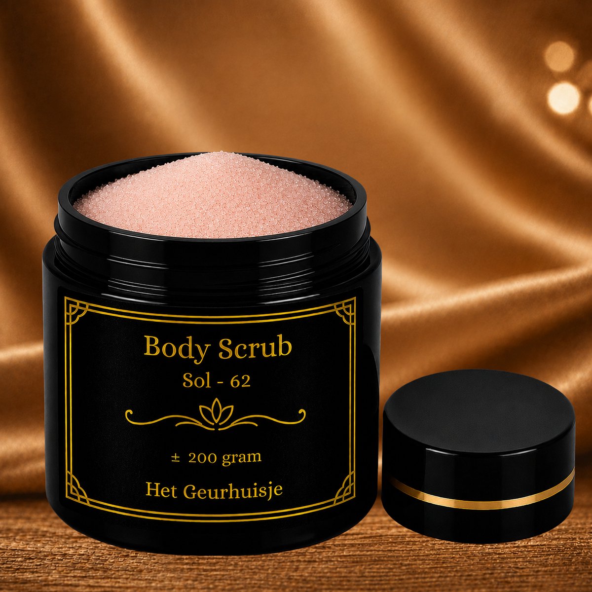 Luxe Body Scrub 200 g – Brazilian Sol. 62 – Met Himalayazout & Dode Zeezout – Handgemaakt & Dierproefvrij