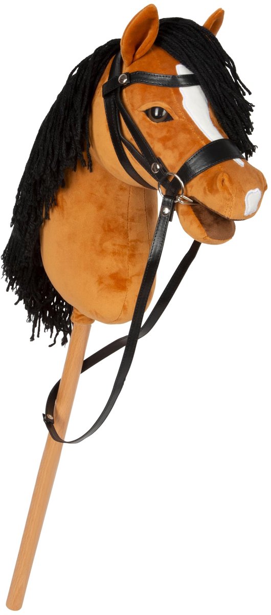 Hobbypaard Melodie - Stokpaard paard - Actief spelen - Afneembare stok - Niet gespecificeerd - Bruin