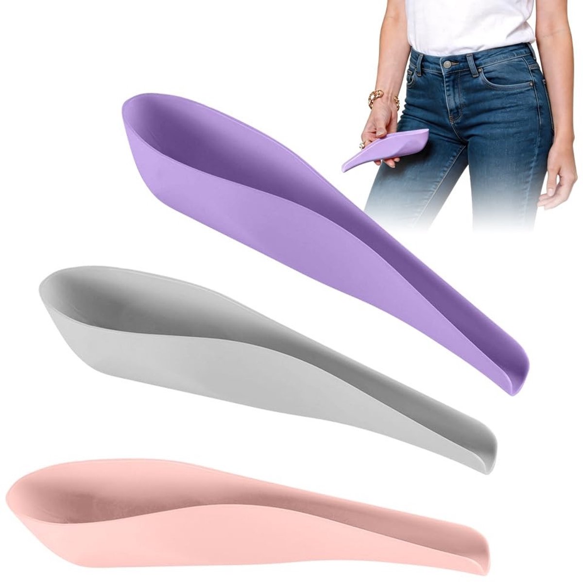 Draagbaar urinoir voor vrouwen - 3 stuks herbruikbare urinehulp voor staand plassen, ideaal voor kamperen, wandelen en outdoor activiteiten