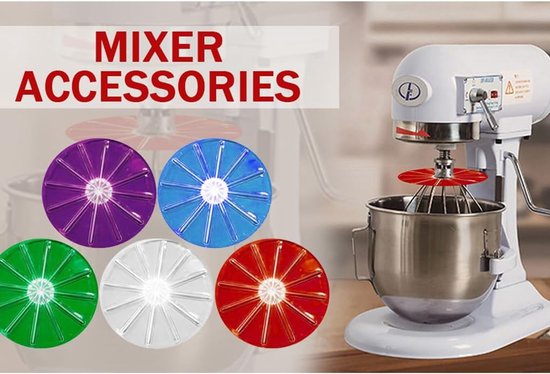 Mixer Opzetstuk - Keuken Garde Wisser - Beslag Schrapen - BPA/BPS Vrij Siliconen - 23 x 15.5 cm - Transparant — afbeelding 5