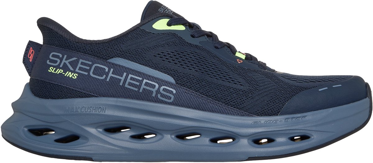 Skechers MAX CUSHIONING GLIDE-STEP Heren Sportschoenen - Donkerblauw / Multi