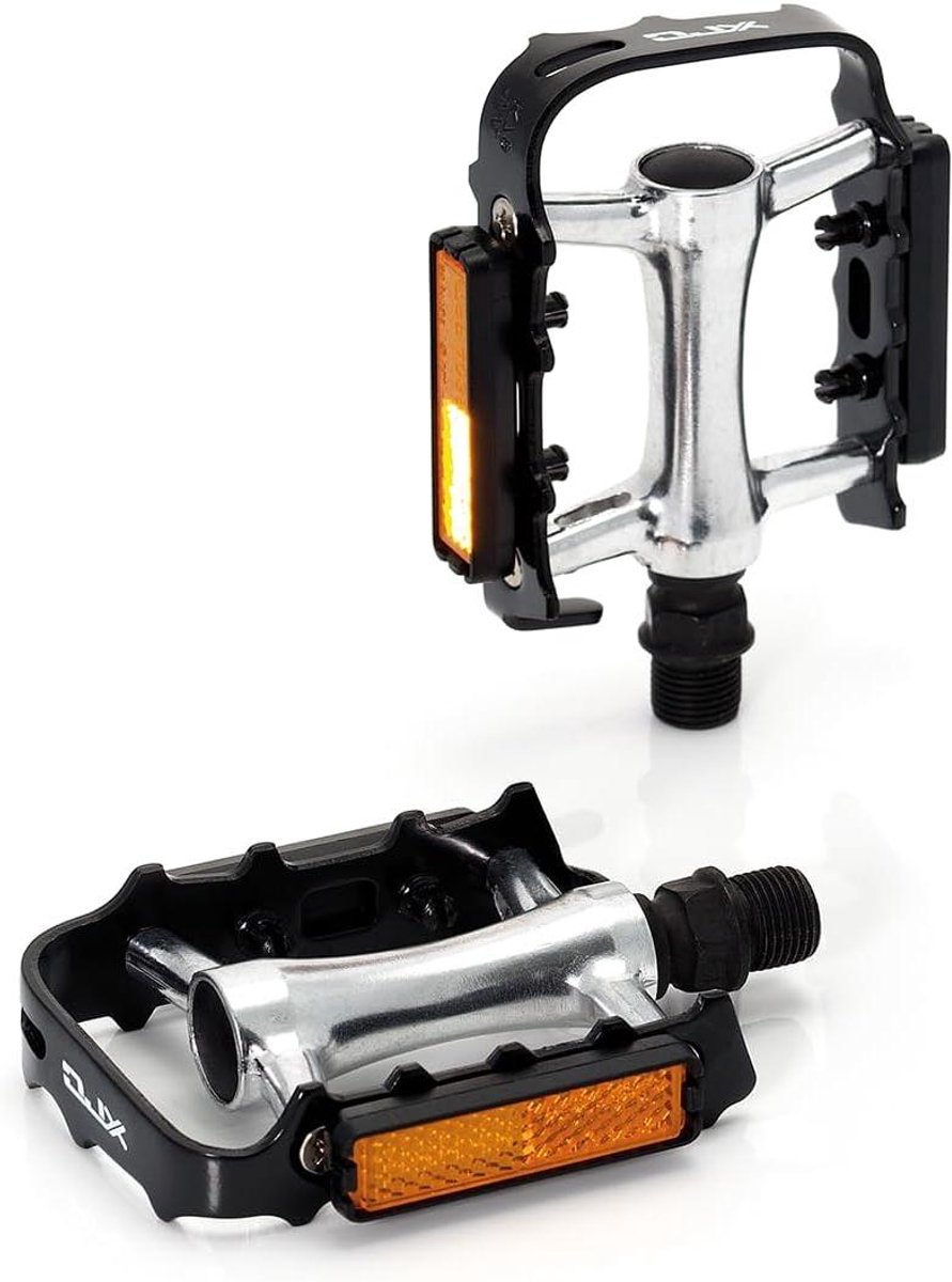 Fiets Pedalen - MTB Pedalen - Sportieve Fietstochten - Lichtgewicht Aluminium - 99 x 70 mm - Zwart