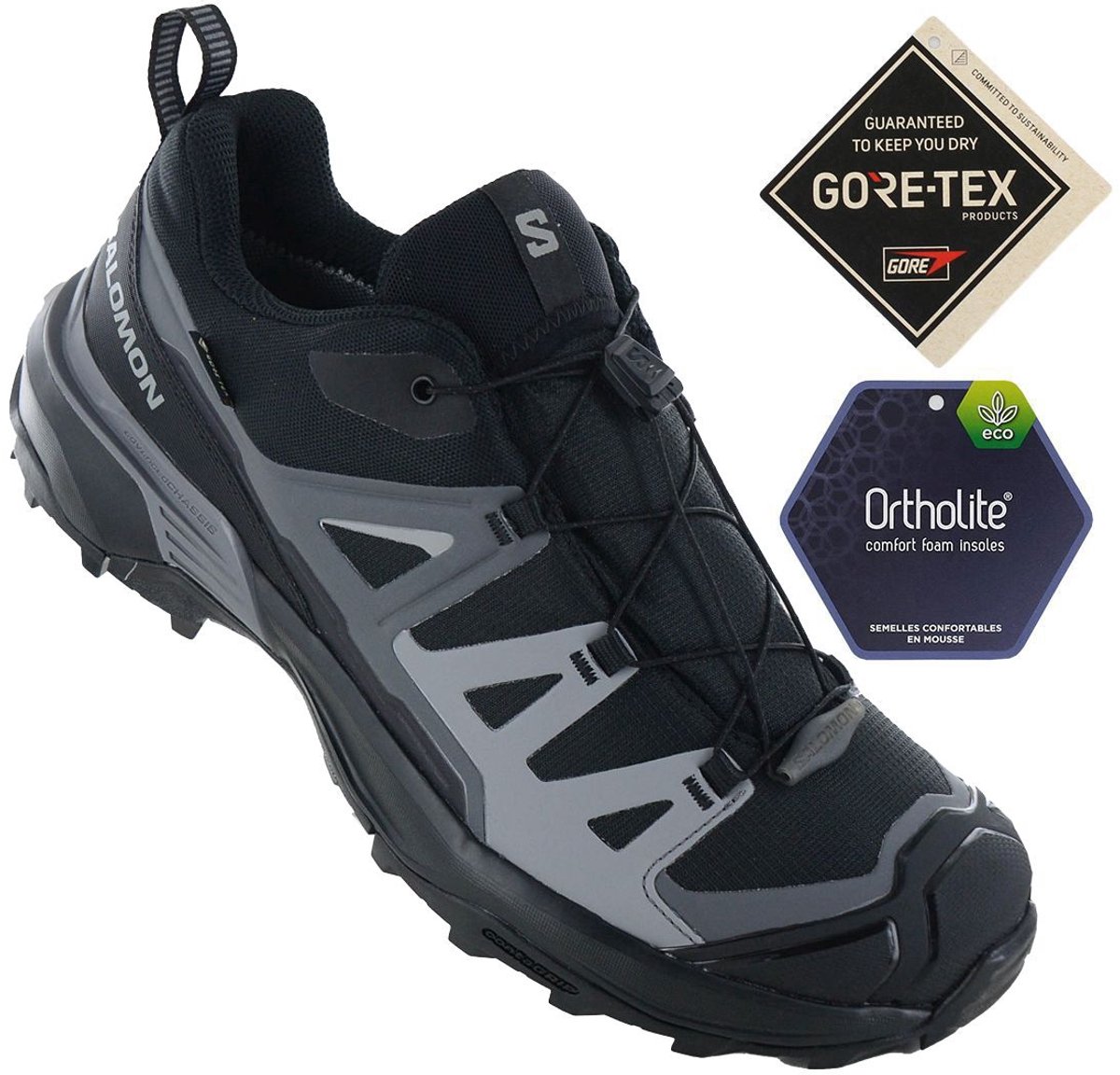 Salomon X ULTRA 360 GTX GORE-TEX Heren Wandelschoenen 474532 Zwart