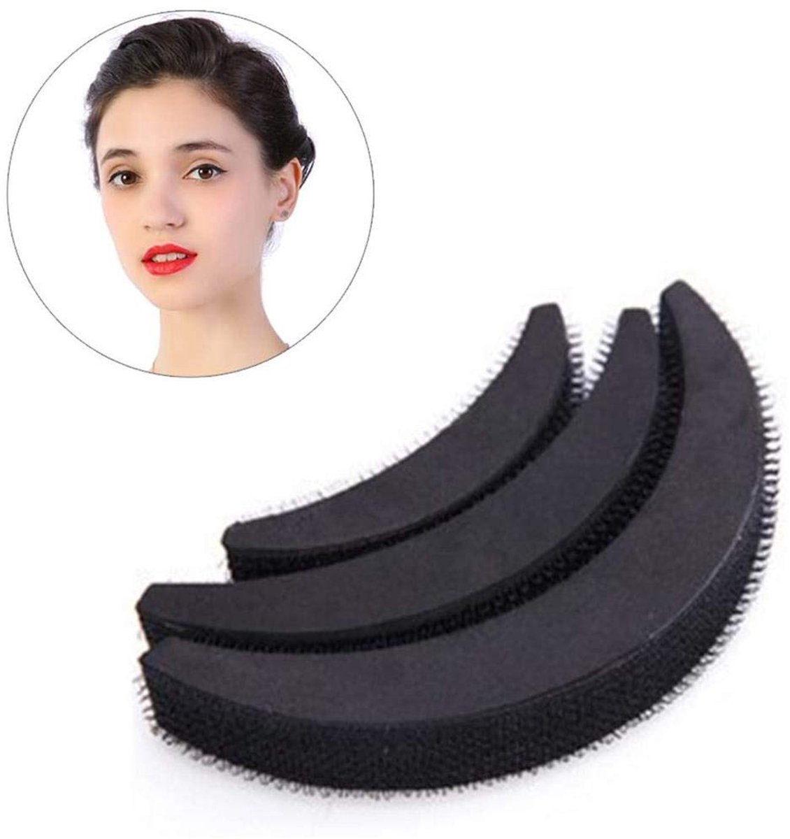 9 stuks meisjes halve maan vorm haar volumineuze leave-in insert haar bun maker knoopringen haarstyling clip bumpits gereedschap accessoires