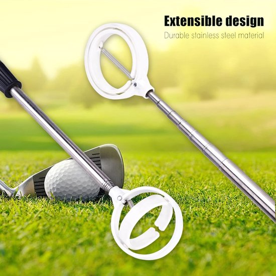 Golfbal Retriever - Bal Plukker - Golfen Ophalen - Telescopisch Ontwerp - Tot 2 Meter - Wit van Feyenoord — afbeelding 4