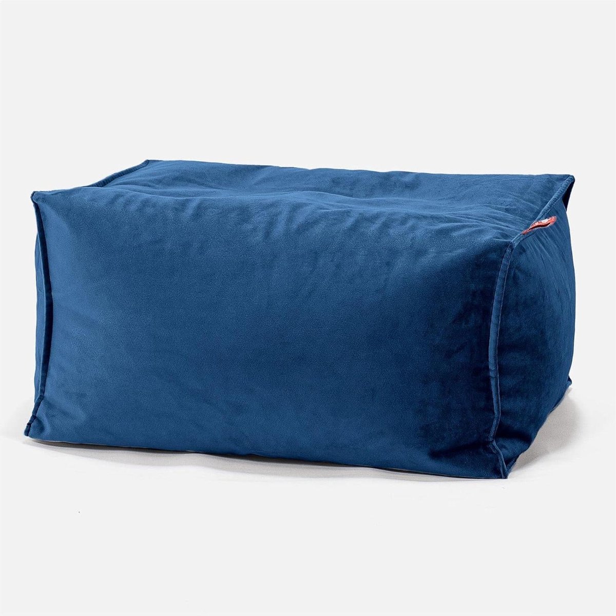 Voetenbank Poef - Ottomaan Hocker - Ontspanning Thuis - Vlekkenbestendig Design - 45 x 35 x 20 cm - Fluweel Marineblauw