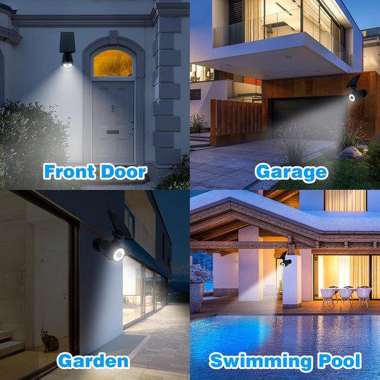 Solar Beveiligingslamp met Bewegingssensor voor Buiten - Dummy Camera Functie van solar — afbeelding 2