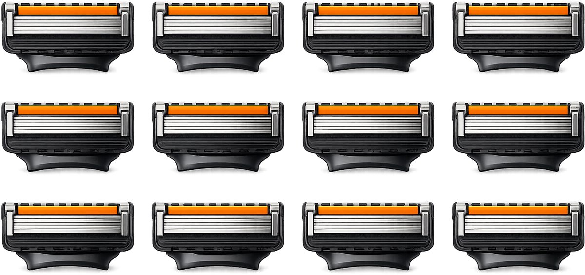 Scheermesjes 12 stuks - Scheermesjes - Geschikt voor Gillette Fusion ProGlide Houder - Voor Een Gladde Huid - Scheermesje - Navulmesjes - Voordeelverpakking