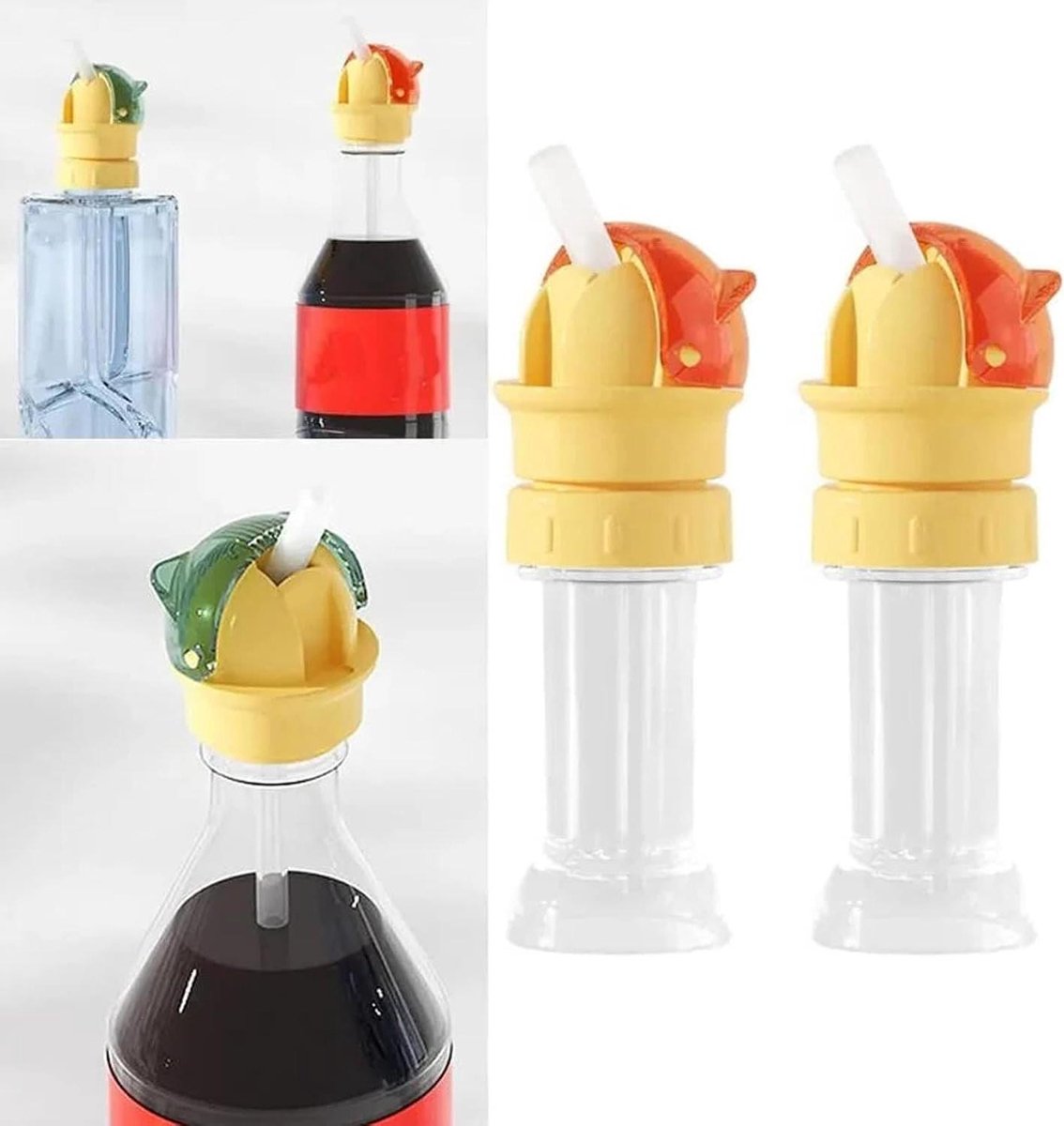 Drinkfles Rietje Adapter - Baby Rietje - Onderweg Drinken - 2-in-1 Ontwerp - Universeel - Groen