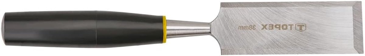 Houtbewerkingsbeitel - Snijgereedschap Hout - Precisie Houtsnijden - Ergonomisch Handvat - 38 mm Breed - Zwart