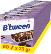 B'tween Cookies & Cream - Mueslirepen - Muesli - 60 repen x 23 gram