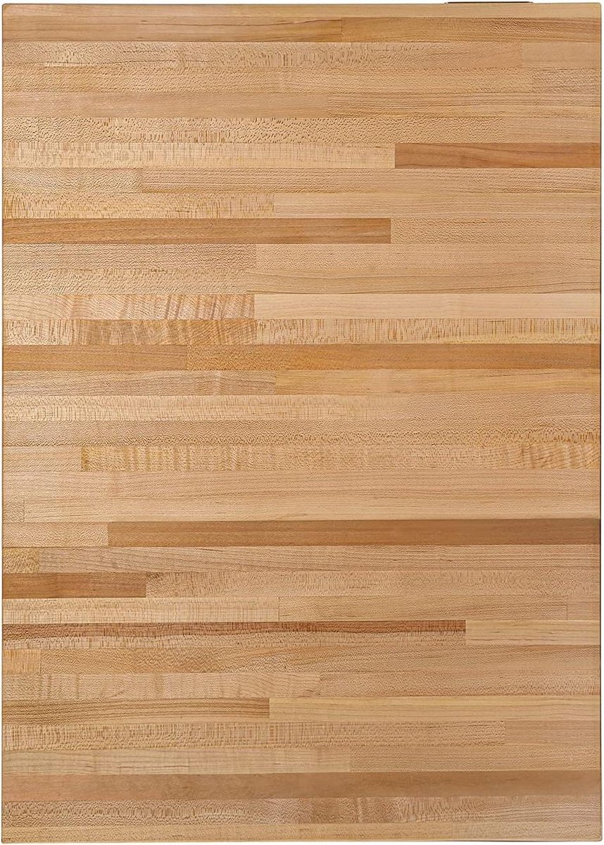 Houten Werkblad - Massief Hout - Keuken Werkruimte - Voedselveilige Afwerking - 18 x 25 Inch - Natuurlijk Hout