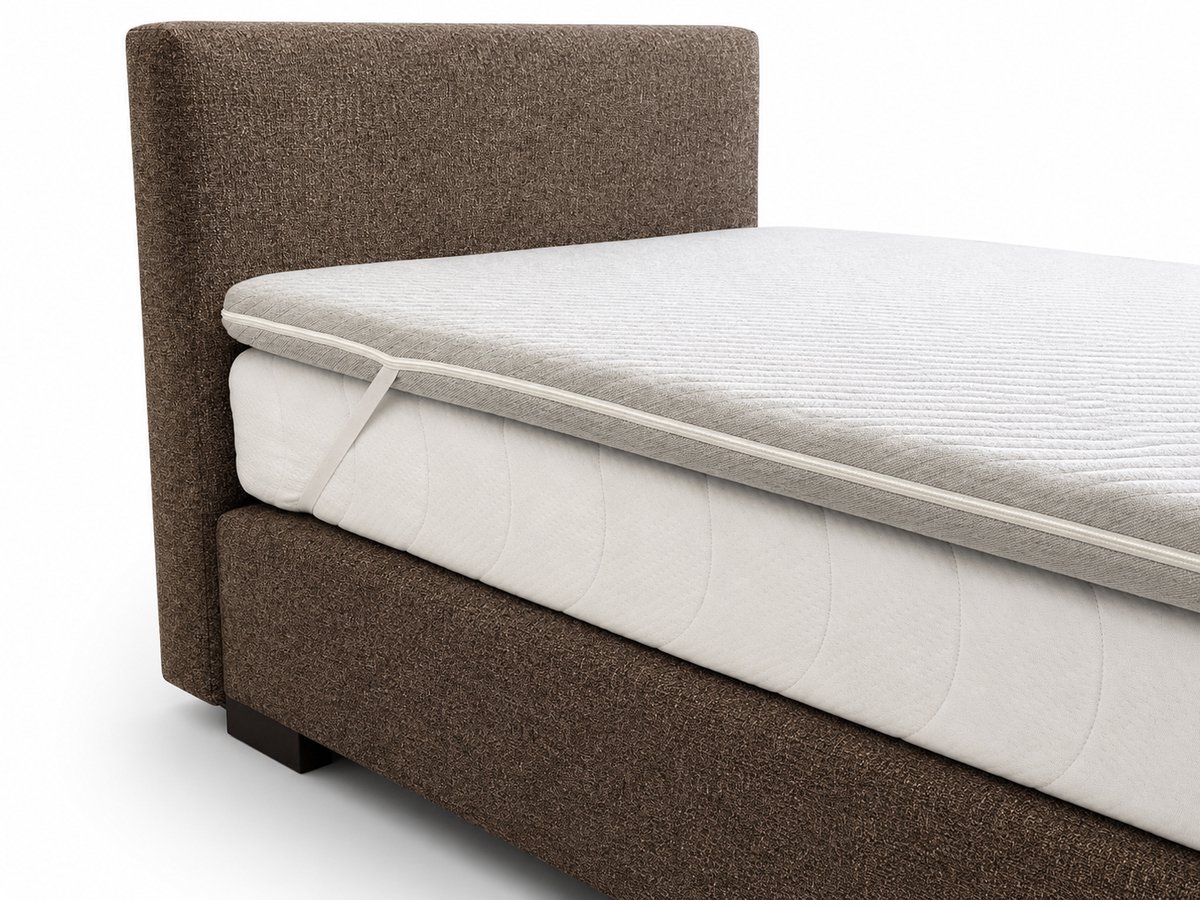 Ellington's Topmatras 90x200cm Ellington's High Comfort - HR40 koudschuim - Topper - High Comfort - ademend - vochtregulerend - veerkrachtig grijs