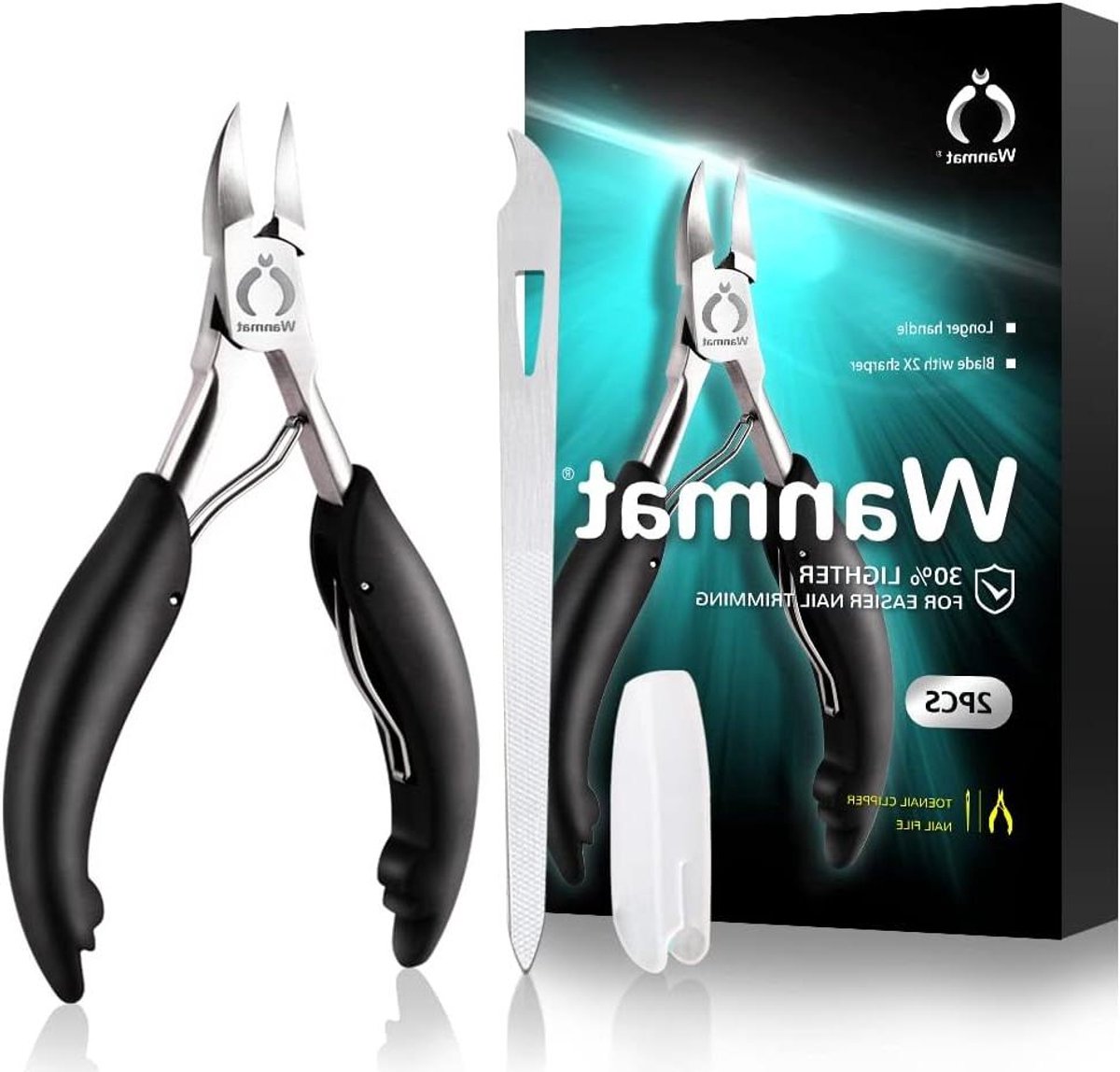 Nagelknipper Set - Dik & Ingegroeid - Voetverzorging Thuis - Scherpe Chirurgisch Staal - 15.9 x 7.49 x 1.9 cm